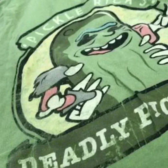 Pickle Rick's Deadly Pickle T Shirt - Picture 3 of 4